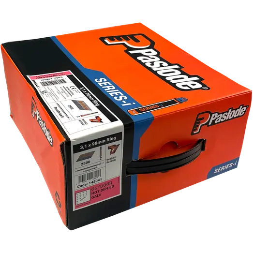 Paslode ringsøm 34° papirbåndet 3,1x98 mm varmforzinket 2500 stk + 2 gas