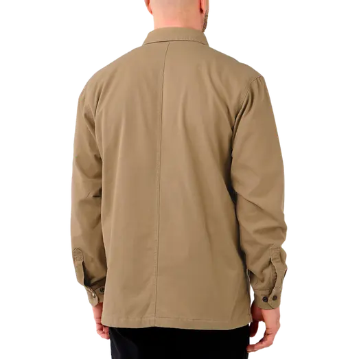 Carhartt Canvas fleece foret skjortejakke Dark khaki