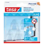 Tesa® Klæbekrog til transparente overflader og glas (0,2 kg) - 5-pk