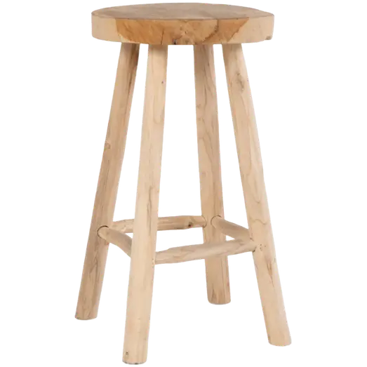 Skammel rund Ø30 cm teak