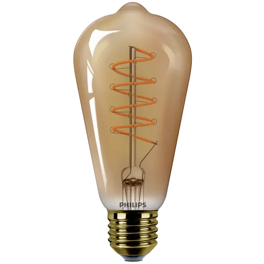 Philips Vintage dråbeform pære 25W E27 guld