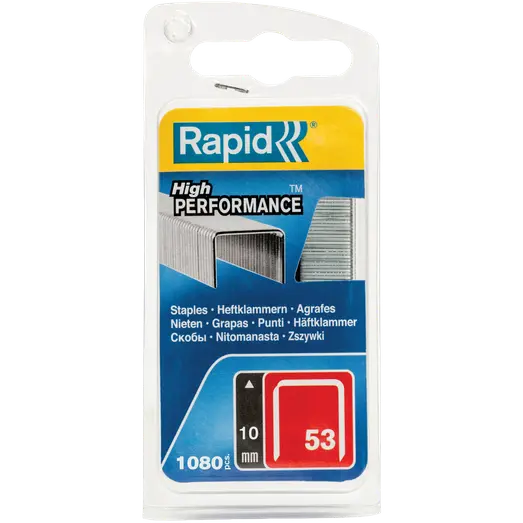 Rapid Nr. 53 fintrådshæfteklammer 10 mm 1080 stk.