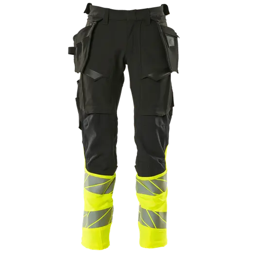 Mascot Accelerate Safe bukser med hængelommer sort/hi-vis gul