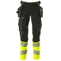 Mascot Accelerate Safe bukser med hængelommer sort/hi-vis gul