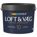 Dyrup loft og vægmaling ekstra spærrende 10 hvid 4,5 L