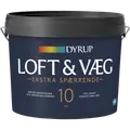 Dyrup loft og vægmaling ekstra spærrende 10 hvid 4,5 L