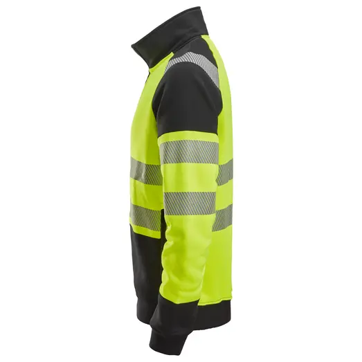 Snickers 2835 hi-vis sweatjakke med lynlås