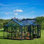 Juliana Orangeri 15,1 m² antracit/sort 3 mm hærdet glas