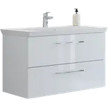 Scanbad vaskeskab m/marbelle vask 100cm hv hgl