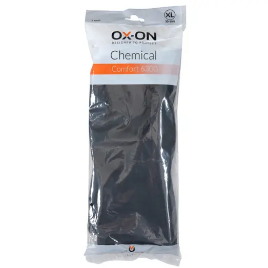 OX-ON Chemical Comfort 6300 latex handske sort