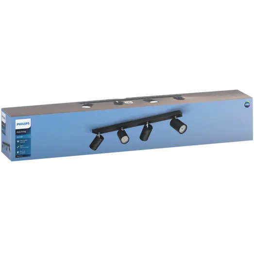 Philips Kosipo spot 4x10W sort