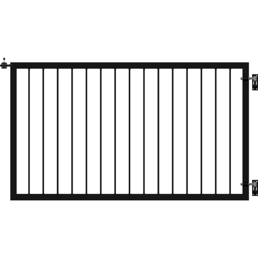 Plus Basic bred låge 150x85 cm sort