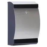 ME-FA  postkasse Penguin (303) sort/galvaniseret