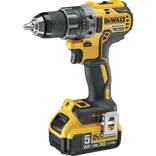 DeWALT DCD791P2 18V XR bore-/skruemaskine 2x5.0 Ah batterier og lader
