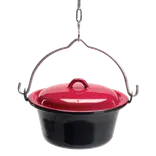 Bon-fire gryde 6 l, sort emalje