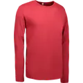 ID Interlock herre langærmet t-shirt rød
