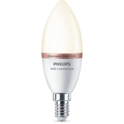 Philips Smart WiZ white LED pære E14 4,6W kerte mat