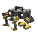 DeWALT DCK2051E2T-QW 18V sæt. boremaskine og slagskruetrækker, batteri og kuffert