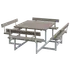 Plus Picnic bord/bænkesæt med 4 ryglæn 224 cm