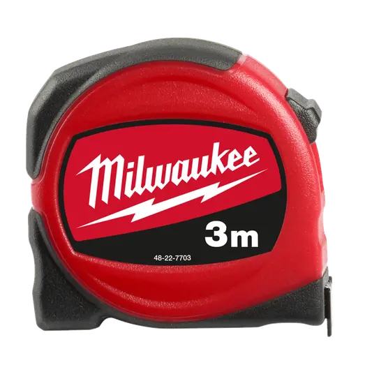 Milwaukee S3/16 mm slimline målebånd 3 m