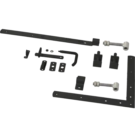 PLUS Osaka enkeltlåge 100×136 cm sort inkl. sort beslag