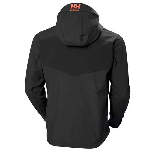 HH Workwear Evolution softshell m. hætte sort