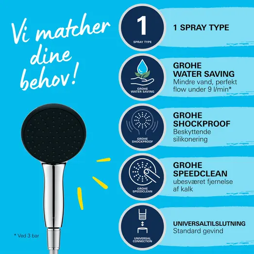 Grohe Vitalio start 110 I håndbrusersæt 8,5 L