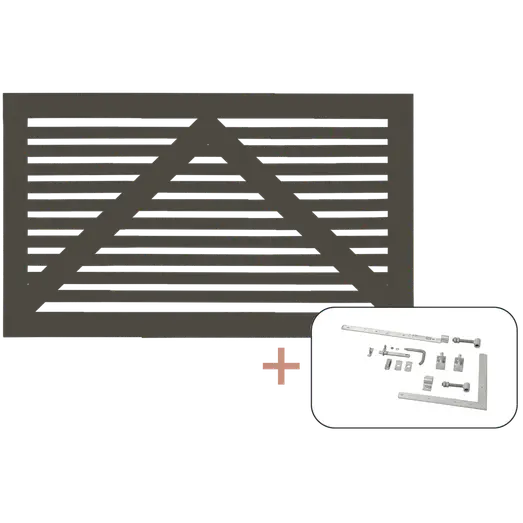 Plus Tokyo Bred låge inkl. beslag  150x90 cm