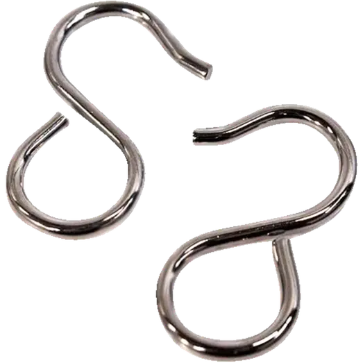 S-kroge Ø19 mm 2 stk forkromet