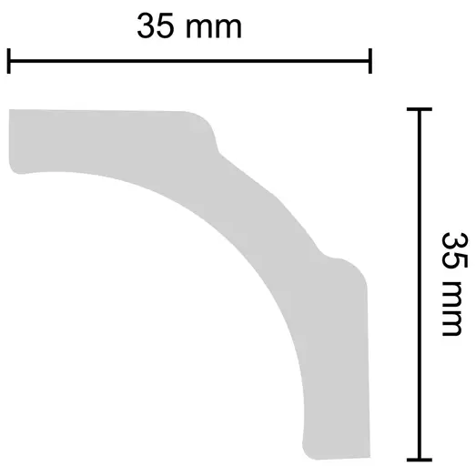 Decosa stukliste B5 35x35 mm 2 m