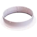 Duka S7 rørstuds t/ventilator Ø100 mm hvid