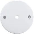 Udløbsdæksel Ø 80mm hvid