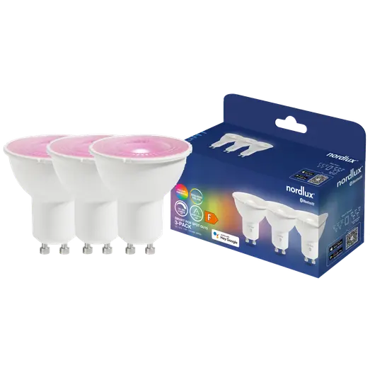 Nordlux smart pære LED GU10 colour 3 pak