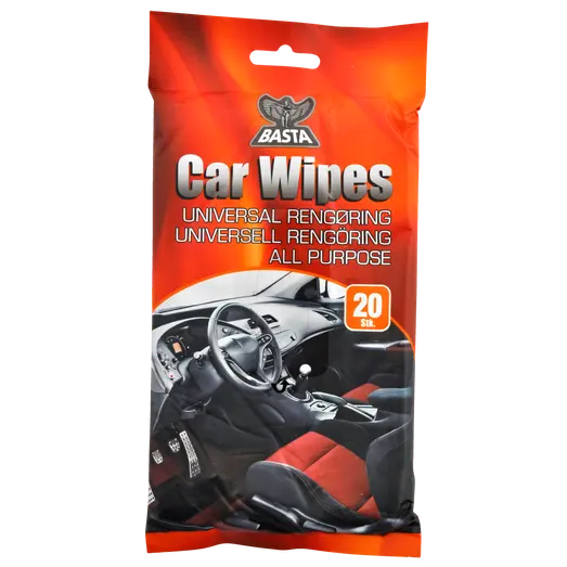 Basta Car Wipes universal rengøring - 20 stk.