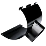 Plastmo tudstykke nr. 12, 90 mm stål sort