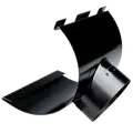 Plastmo tudstykke nr. 12, 90 mm stål sort