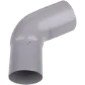 Plastmo bøjning 90 mm, 75° grå