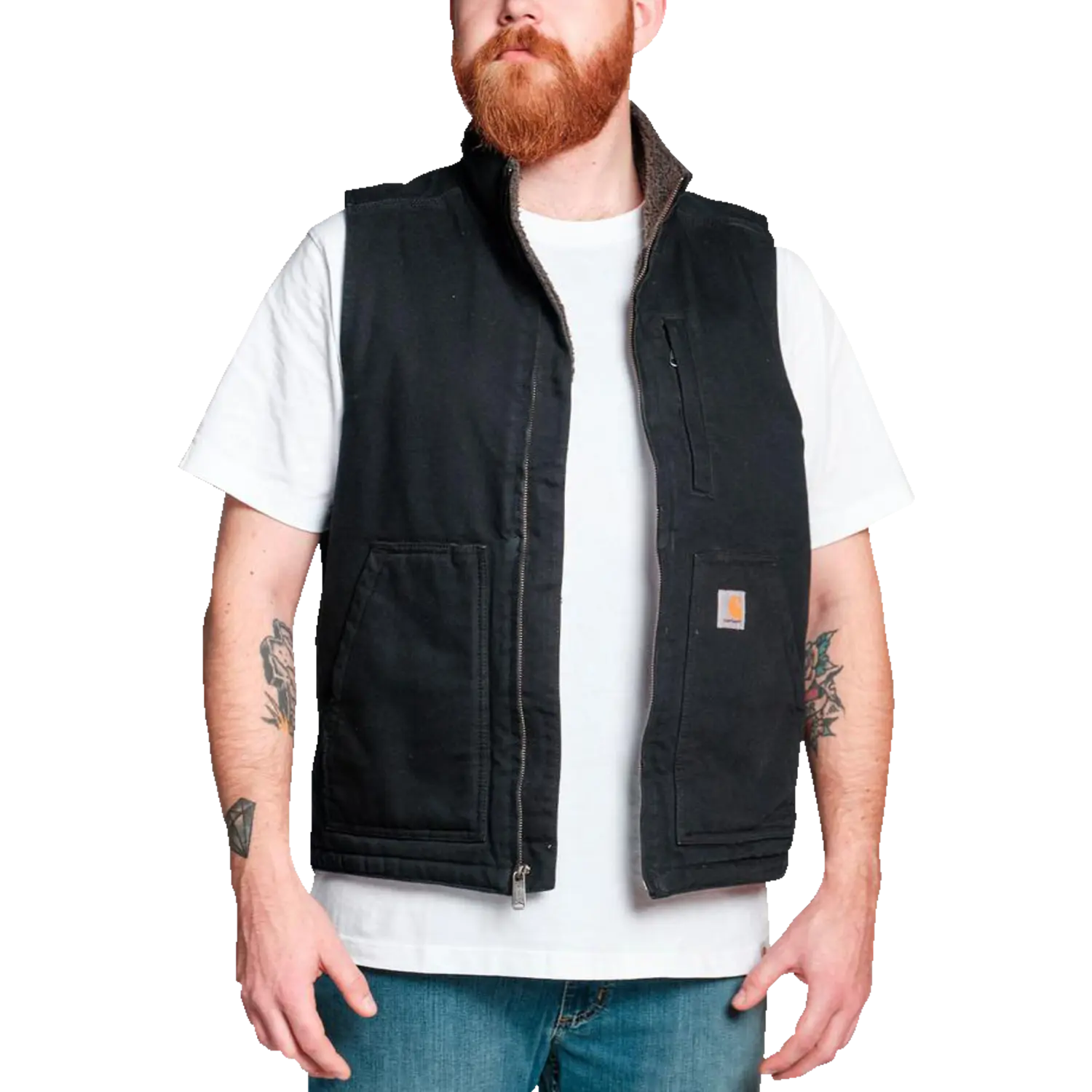 Carhartt Mock Neck vest sort