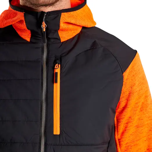 Blåklæder hybrid jakke high-vis orange/sort