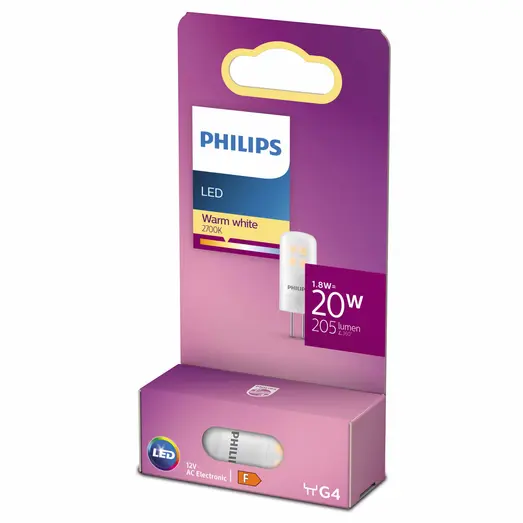 Philips Stift LED pære G4 20W 1 pack