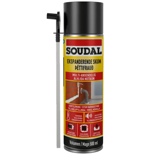 Soudal ekspanderende skum 500 ml