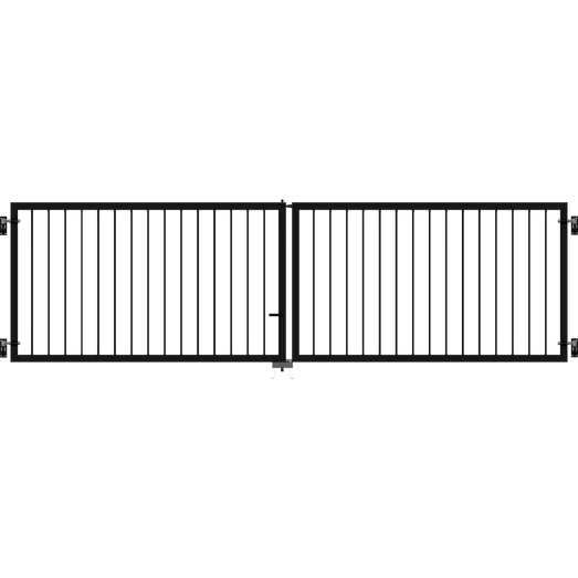 Plus Basic dobbeltlåge 300x85 cm sort