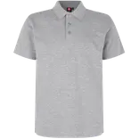ID Stretch herre poloshirt grå melange
