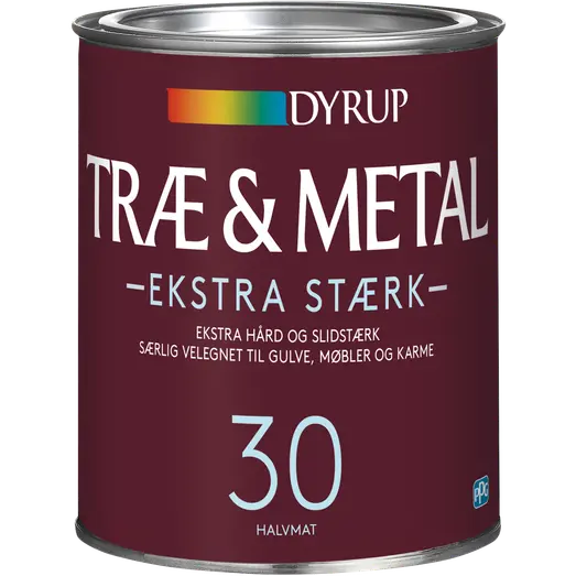 Dyrup træ og metalmaling ekstra stærk 30 hvid