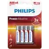Philips Power alkaline LR03/AAA batteri 4 stk.