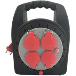 E-Line kabeltromle mini med 4 udtag 20 m