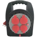 E-Line kabeltromle mini med 4 udtag 20 m