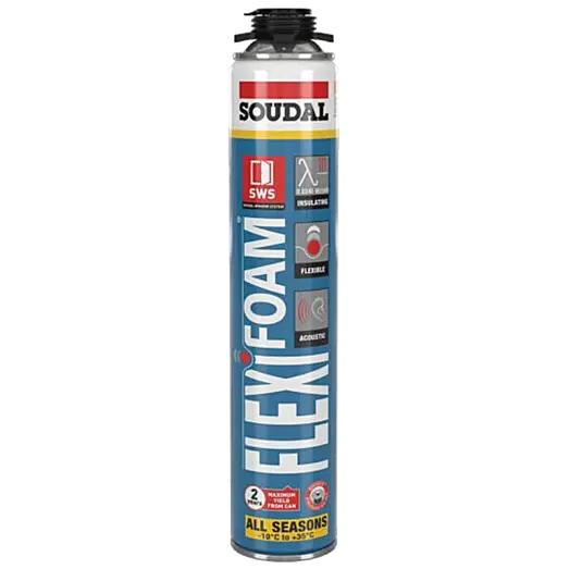 Soudal Flexifoam helårsskum blå 750 ML