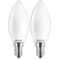 Philips Kerte LED pære E14 40W 2 pack