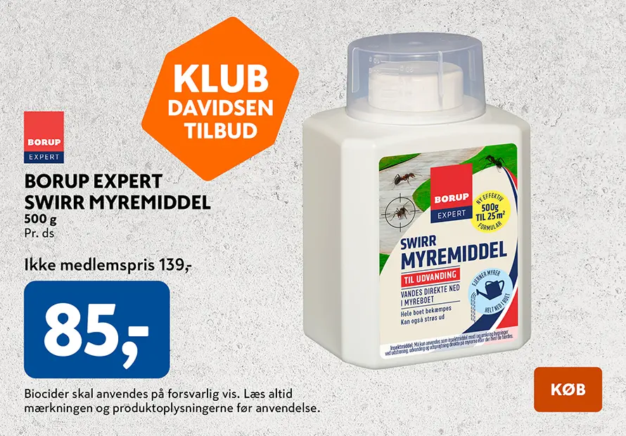Klub Davidsen tilbud, Borup Expert Swirr myremiddel